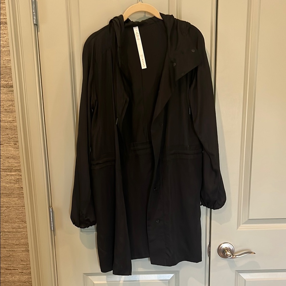 lululemon athletica Black Utility Jacket with Long Length and Relaxed Fit